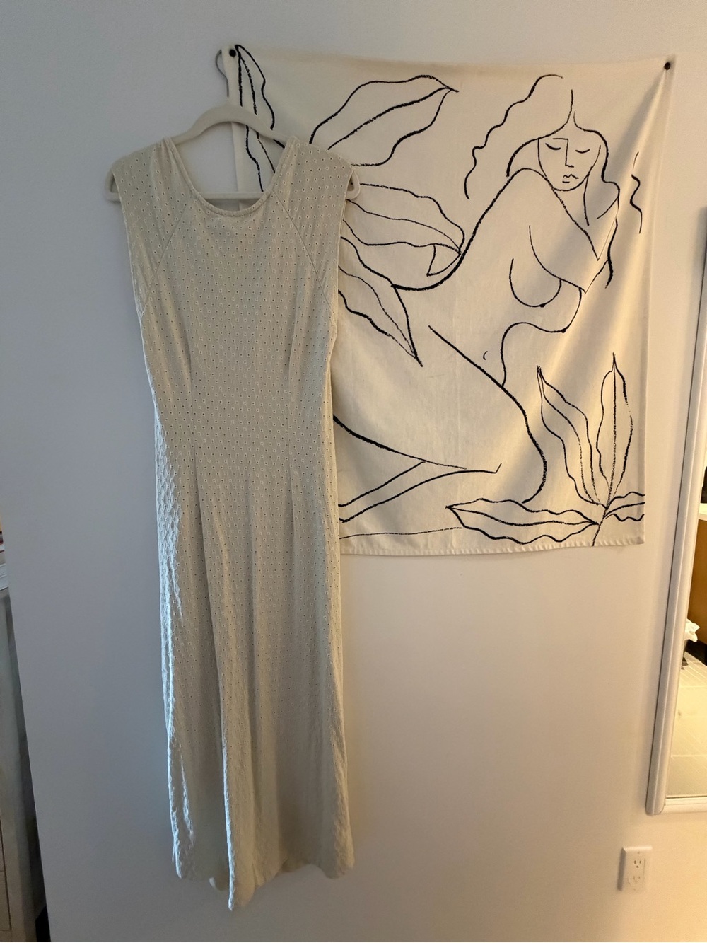 Free People Cream Eyelet Maxi Dress - Picture 1 of 5